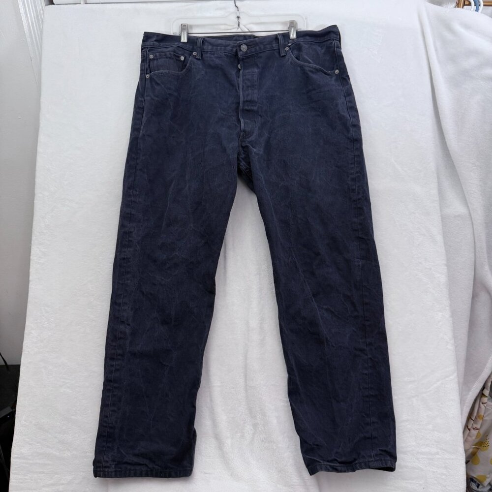 Levis 501 Jeans Mens 42x32 (38x30) Blue Button Fly Straight Leg